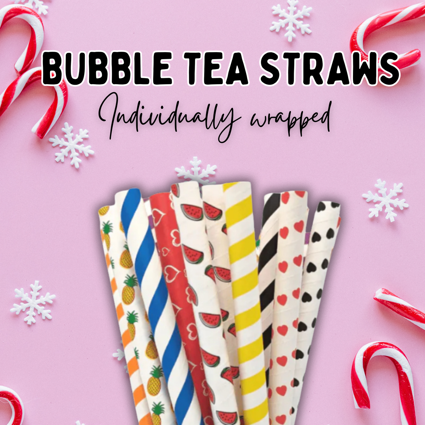 Extra wide Boba Bubble Tea Straws