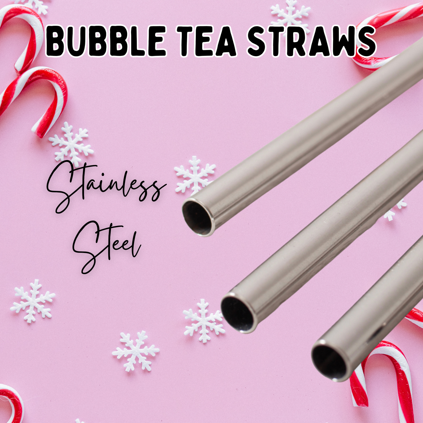 Reusable Boba Bubble Stainless Steel Straw